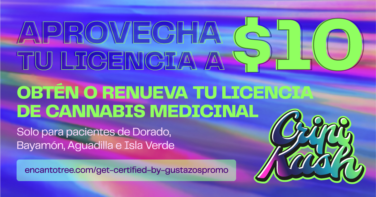 (REDIME EN LÍNEA) 10 por Certificación de Cannabis Medicinal que